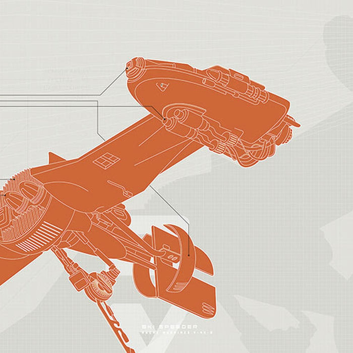 Papier Fototapete | Star Wars  – Technical Plan | Größe 368 x 254 cm