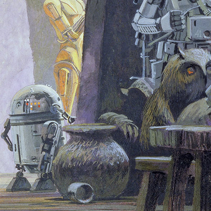 Vlies Fototapete | Star Wars Classic RMQ Mos Eisley Streets | Größe 500 x 250 cm