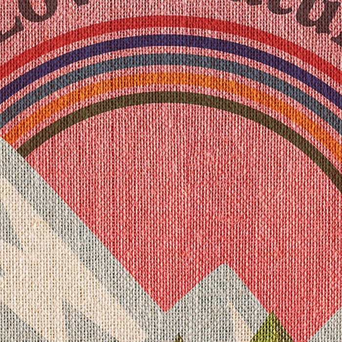 Selbstklebende Vlies Fototapete/Wandtattoo | Mickey Head Summer Hike | Größe 125 x 125 cm