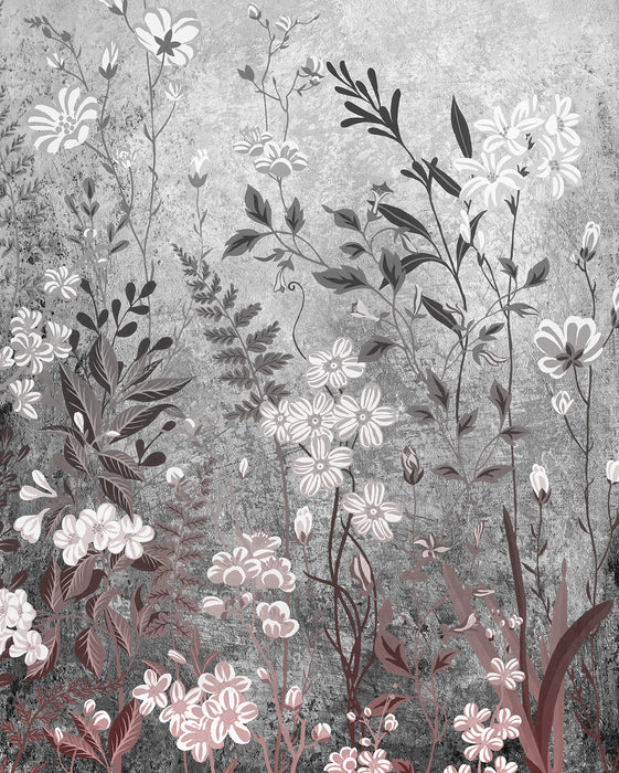 Komar | Vlies Fototapete | Moonlight Flowers  | Größe 200 x 250 cm