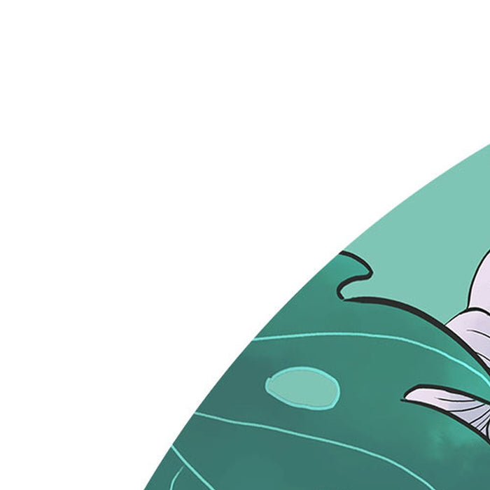 Selbstklebende Vlies Fototapete/Wandtattoo | Jasmin Elegant MInt  | Größe 125 x 125 cm