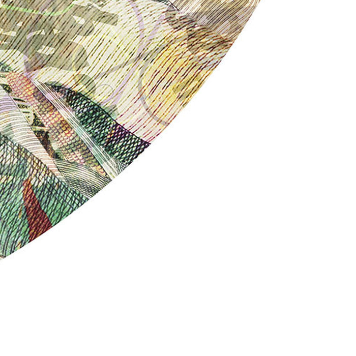Komar | Selbstklebende Vlies Fototapete/Wandtattoo | Round Stories | Größe 125 x 125 cm