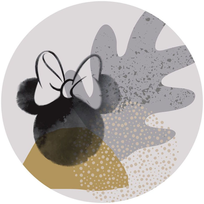 Komar | Selbstklebende Vlies Fototapete/Wandtattoo | Minnie Loop Art | Größe 125 x 125 cm