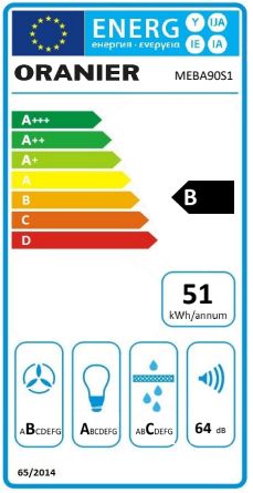 Oranier | MEBA90S1 | Dunstabzugshaube