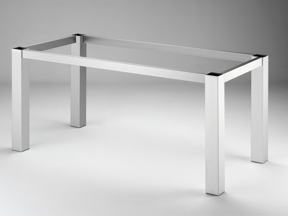 Tischgestell TG80 | Tisch | edelstahlfarbig gebürstet | B 710 mm | T 710 mm