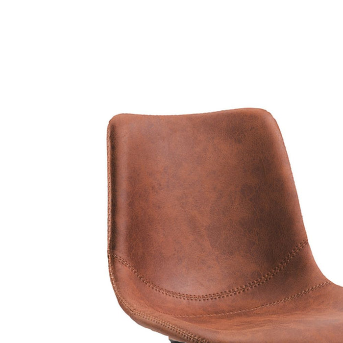 Naber | Lino 1WS | Stuhl Küchenstuhl | Gestell schwarz | Bezug braun