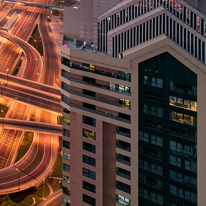 Komar | Vlies Fototapete | Lights of Dubai  | Größe 450 x 280 cm