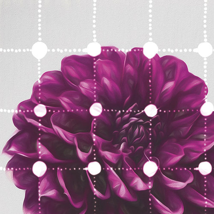 Vlies Fototapete | Flowers & Dots | Größe 200 x 250 cm