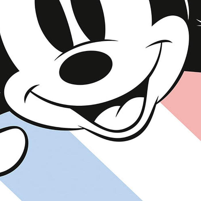 Selbstklebende Vlies Fototapete/Wandtattoo | Mickey Hang in There | Größe 125 x 125 cm