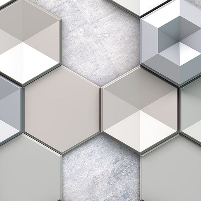 Vlies Fototapete | Hexagon Concrete | Größe 400 x 250 cm