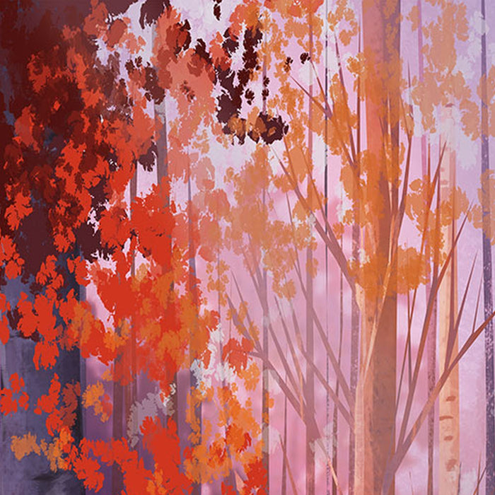 Vlies Fototapete | Frozen Autumn Glade | Größe 400 x 280 cm