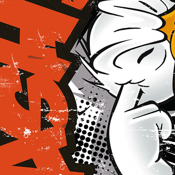 Selbstklebende Vlies Fototapete/Wandtattoo | Donald crash XXL | Größe 127 x 160 cm