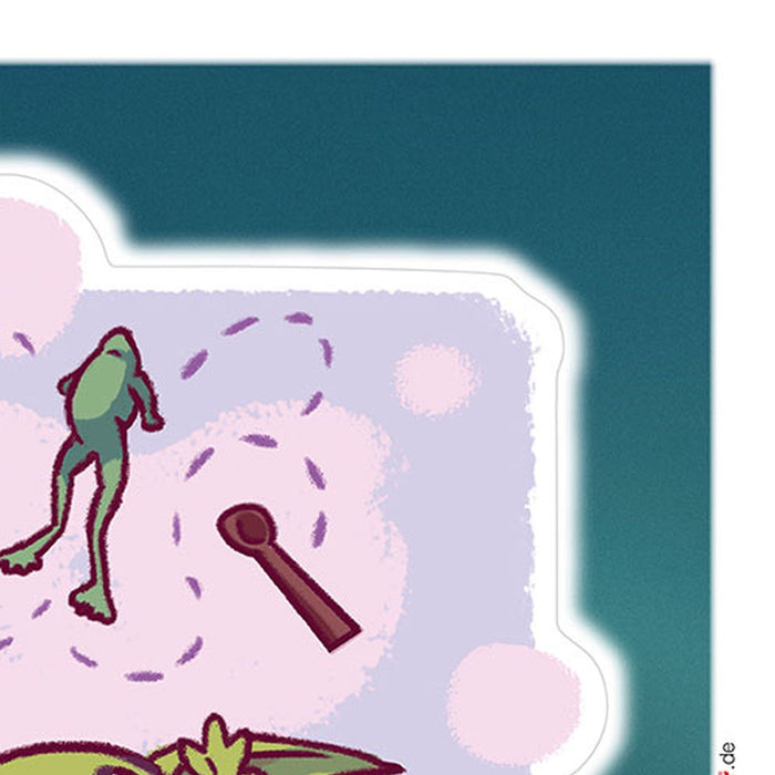 Komar | Wandtattoo | Mandalorian Funny Grogu  | Größe 50 x 70 cm