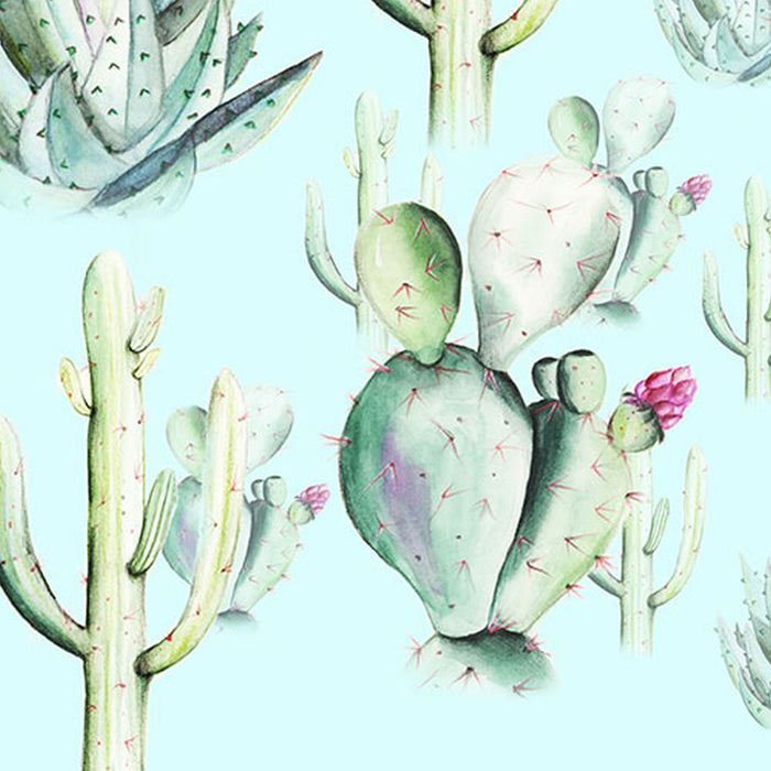 Komar | Vlies Fototapete | Cactus Blue | Größe 400 x 250 cm