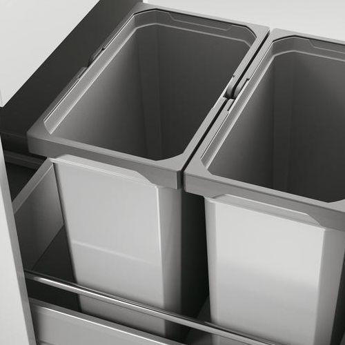 Naber | Cox® Box 360 S 400-2 Abfallsammler für vorhandene Auszüge Biodeckel hellgrau