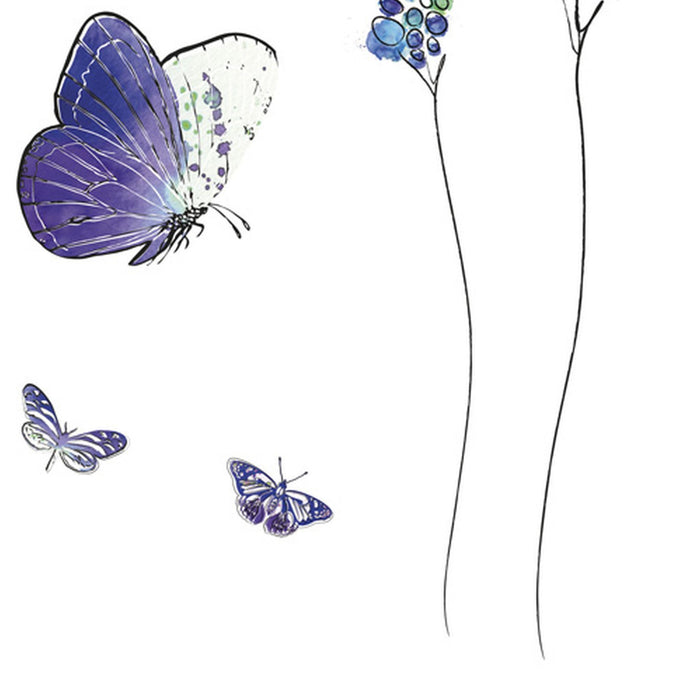 Komar | Wandtattoo | Butterflies | Größe 100 x 70 cm