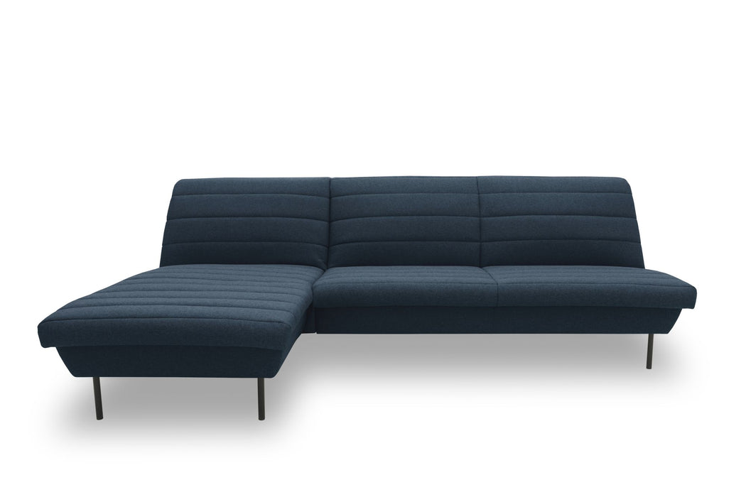 LOOKS IX Ecksofa Longchair | Sofa L-Form | Couch Polsterecke | ohne Armlehnen | Longchair links | attraktive Steppung | 168x274 cm