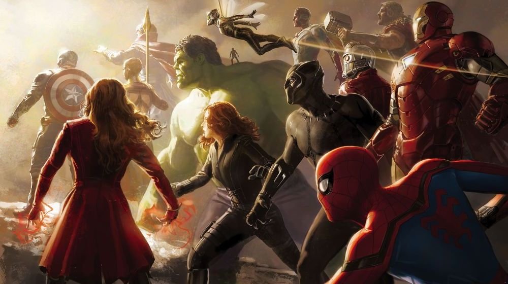 Komar | Vlies Fototapete | Avengers Final Battle | Größe 500 x 280 cm