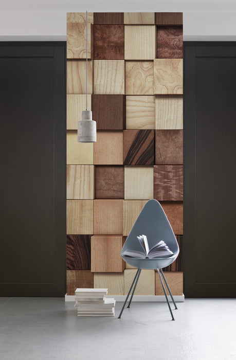 Vlies Fototapete | Lumbercheck | Größe 100 x 280 cm