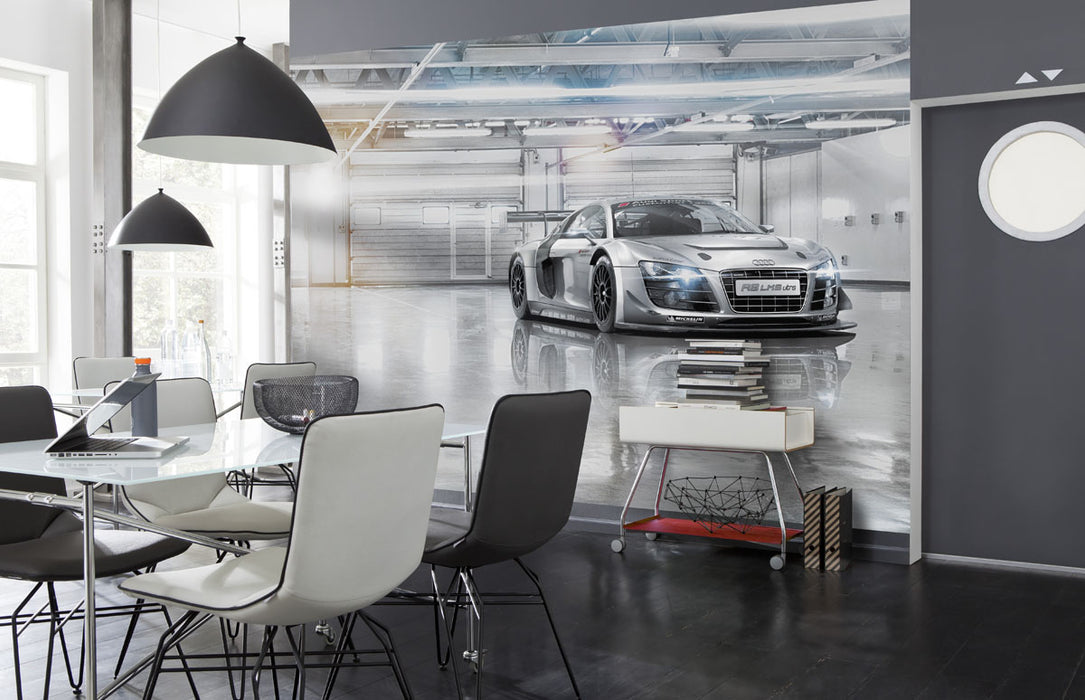 Komar | Papier Fototapete | Audi R8 Le Mans | Größe 368 x 254 cm
