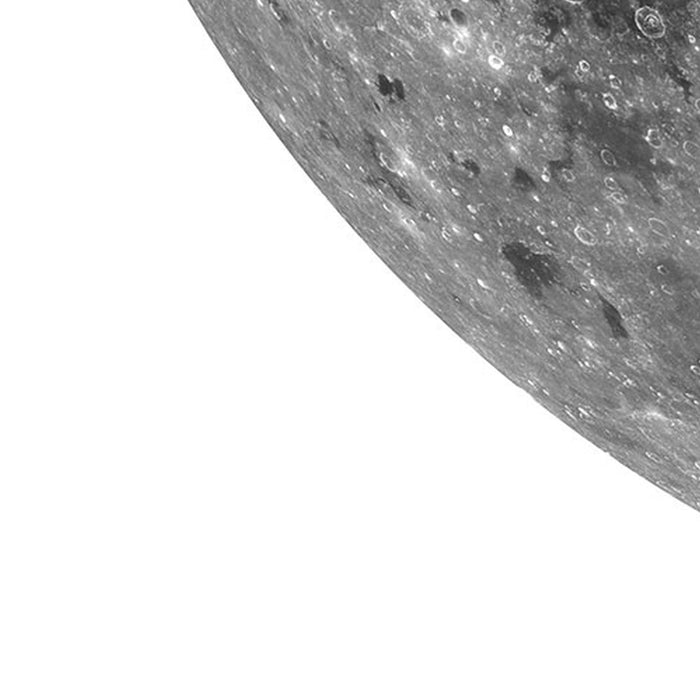 Komar | Selbstklebende Vlies Fototapete/Wandtattoo | Moon | Größe 125 x 125 cm
