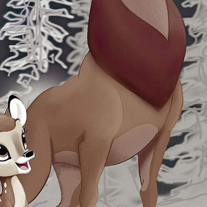 Komar | Selbstklebende Vlies Fototapete/Wandtattoo | Bambi Great Prince | Größe 125 x 125 cm