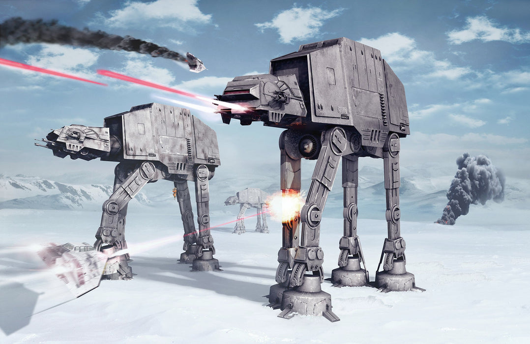 Vlies Fototapete | STAR WARS Battle of Hoth | Größe 400 x 260 cm