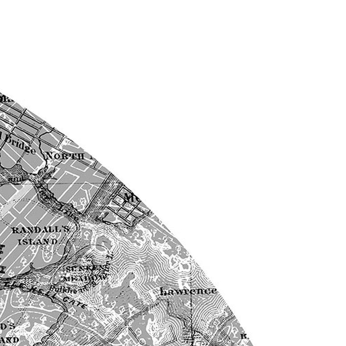 Komar | Selbstklebende Vlies Fototapete/Wandtattoo | Map | Größe 125 x 125 cm