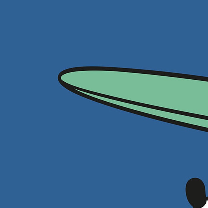 Vlies Fototapete | Mickey gone Surfin' | Größe 200 x 280 cm