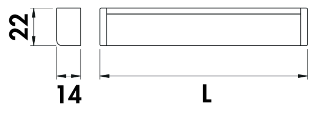 Naber | Lungo LED | Langfeldleuchte | L 600 mm | 8 |2 W