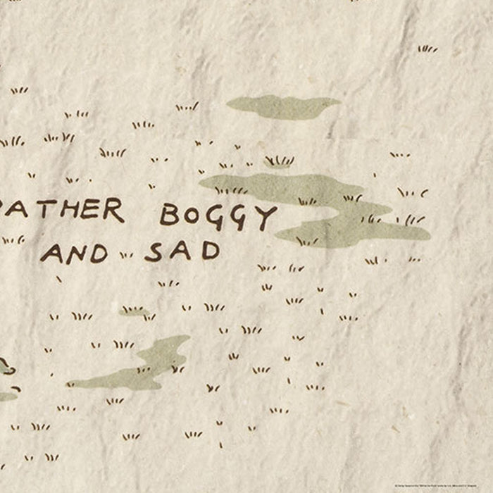 Vlies Fototapete | Winnie the Pooh Map | Größe 200 x 240 cm