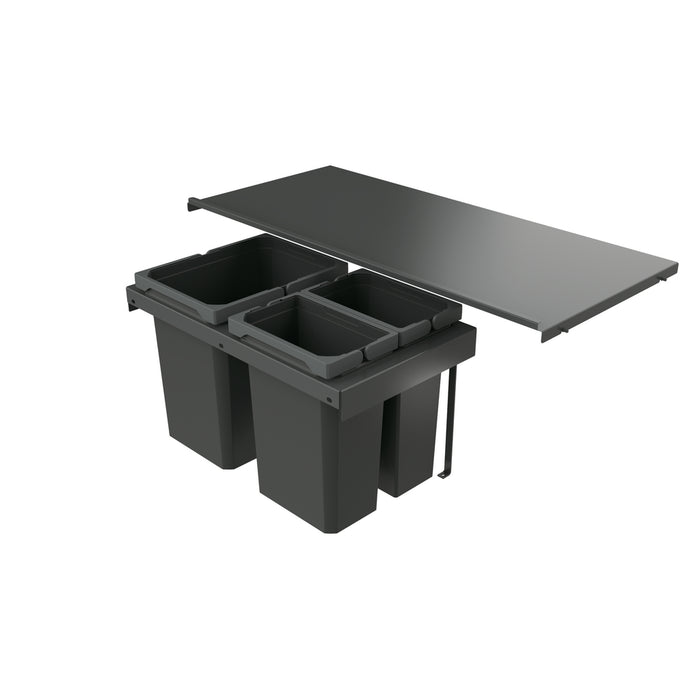 Naber | Cox Stand-UP® 350 K/900-3 | Abfallsammler für vorhandene Auszüge | anthrazit | H 350 mm