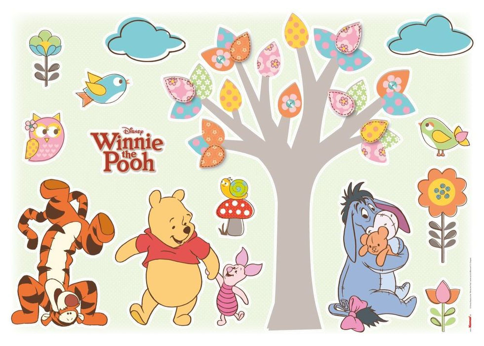 Komar | Wandtattoo | Winnie Pooh Nature Lovers | Größe 50 x 70 cm