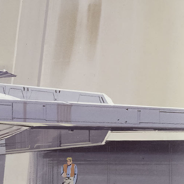 Papier Fototapete | STAR WARS Classic RMQ MilleniumFalcon | Größe 368 x 127 cm
