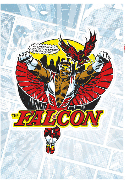 Komar | Wandtattoo | Falcon Comic Classic  | Größe 50 x 70 cm