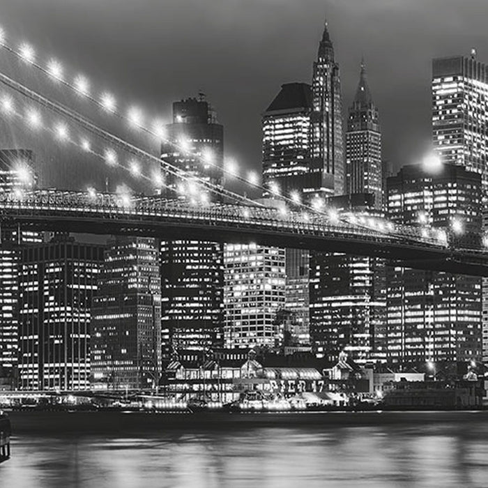 Papier Fototapete | Brooklyn B/W | Größe 368 x 254 cm