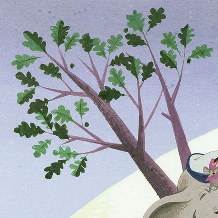 Vlies Fototapete | Dumbo Sleep on Tree | Größe 400 x 280 cm