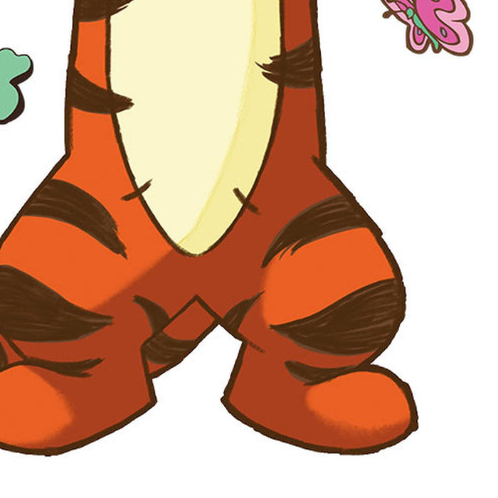 Selbstklebende Vlies Fototapete/Wandtattoo | Winnie and Friends XXL | Größe 127 x 200 cm