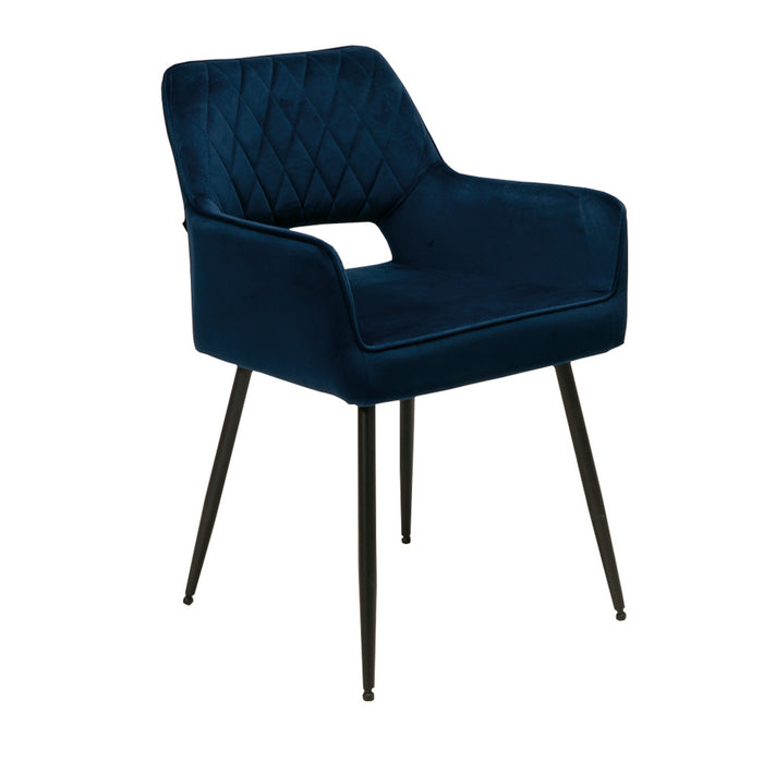 Naber | Lera 1V | Stuhl | Gestell schwarz | Bezug dunkelblau