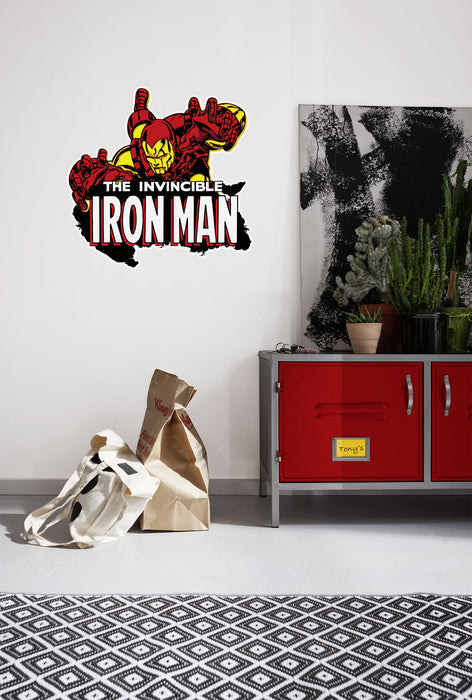 Komar | Wandtattoo | Iron Man Comic Classic  | Größe 50 x 70 cm