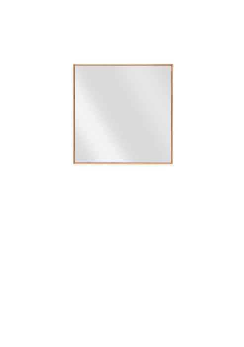 Gradel | Domus | 3830 | Spiegel | 72x72x3 | Kernbuche | Glas weiß satiniert