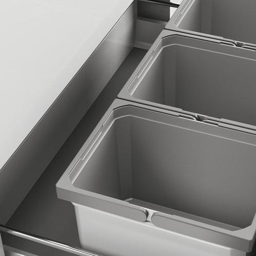 Naber | Cox® Box 235 K 800-3 Abfallsammler für vorhandene Auszüge Biodeckel hellgrau