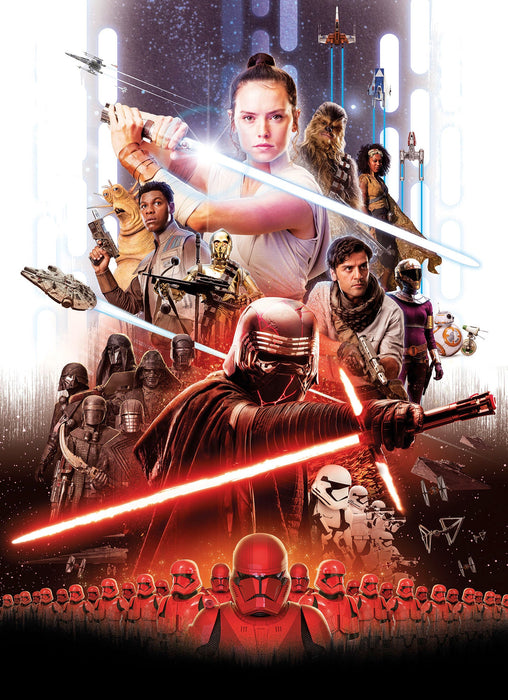 Papier Fototapete | STAR WARS EP9 Movie Poster Rey | Größe 184 x 254 cm
