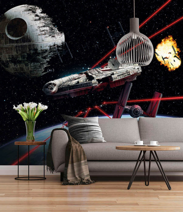 Komar | Fototapete | Star Wars Millennium Falcon | Größe 368 x 254 cm