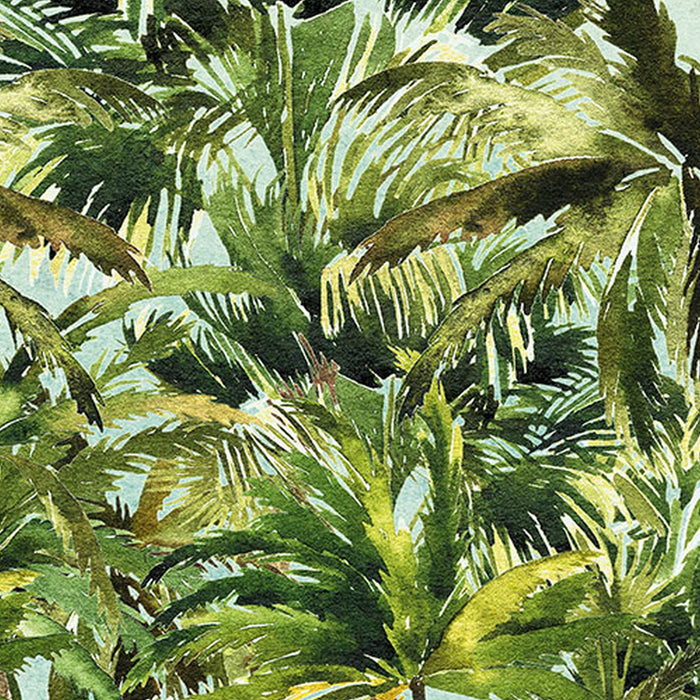 Komar | Selbstklebende Vlies Fototapete/Wandtattoo | Coconut Trees | Größe 125 x 125 cm