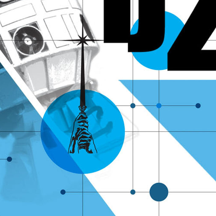 Vlies Fototapete | Star Wars Pop Neon Geometrics Leia | Größe 120 x 200 cm