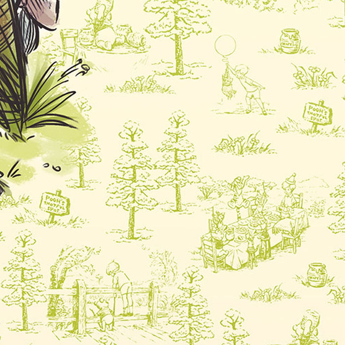 Vlies Fototapete | Winnie the Pooh in the wood | Größe 200 x 280 cm