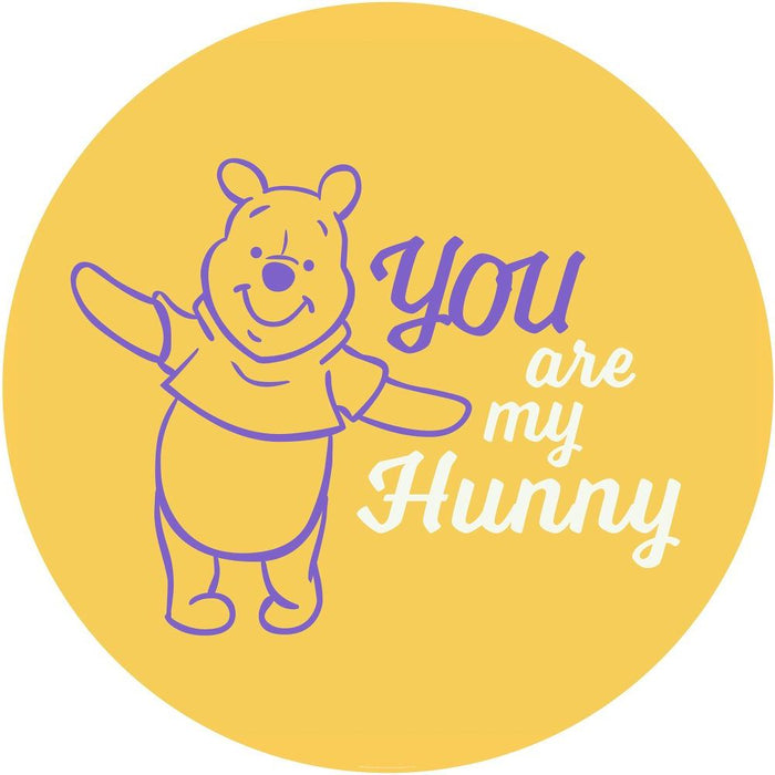 Komar | Selbstklebende Vlies Fototapete/Wandtattoo | Winnie the Pooh My Hunny | Größe 125 x 125 cm