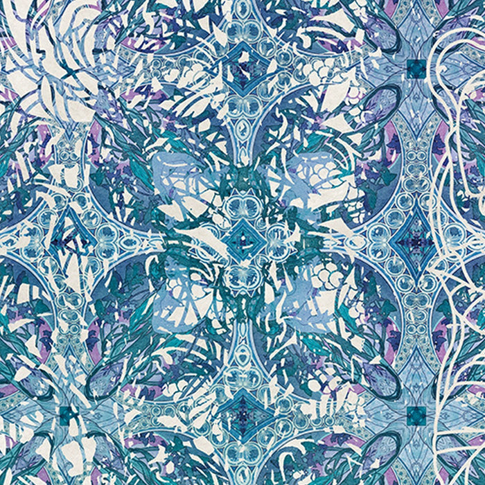 Vlies Fototapete | Art Nouveau Bleu | Größe 250 x 280 cm