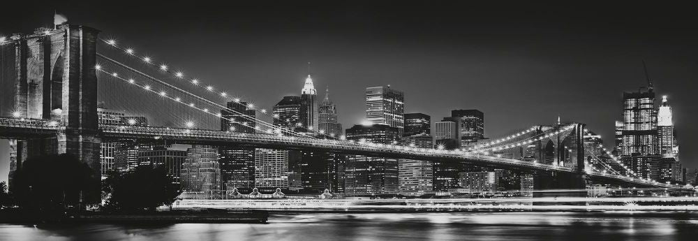 Komar | Papier Fototapete | Brooklyn Bridge | Größe 368 x 127 cm